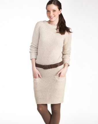 Rochie pulover cu guler polo