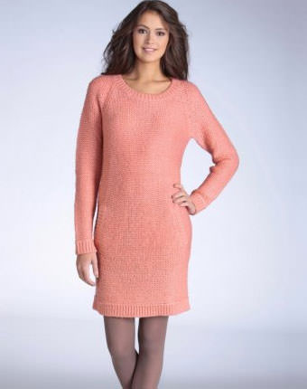 Rochie pulover cu croiala dreapta