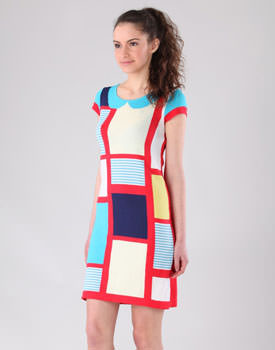 Rochie rosie tricotata Be You
