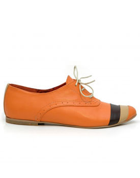 Pantofi Oxford Deea Orange Passepartous