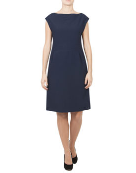 Rochie bleumarin fara maneci