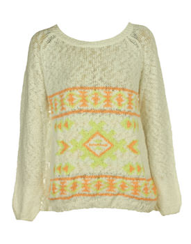 Pulover Bershka Pondo alb