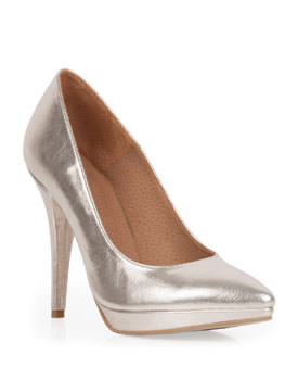 Pantofi aurii stiletto
