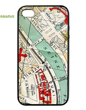 Vintage Paris map