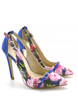 Pantofi Flower albastri