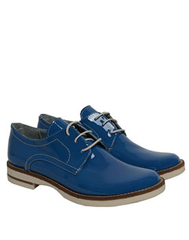 Pantofi Oxford Blue Lacquer