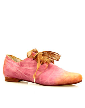 Pantofi botita roz pictati