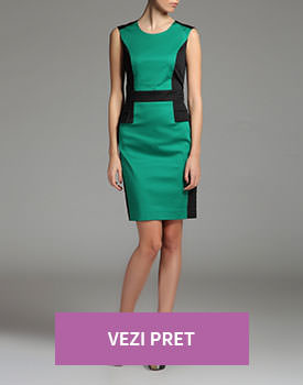 Rochie dreapta verde