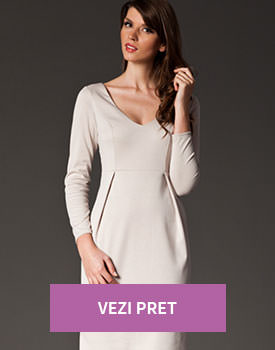 Rochie office beige
