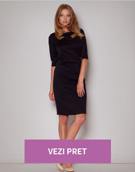 Rochie midi office negru