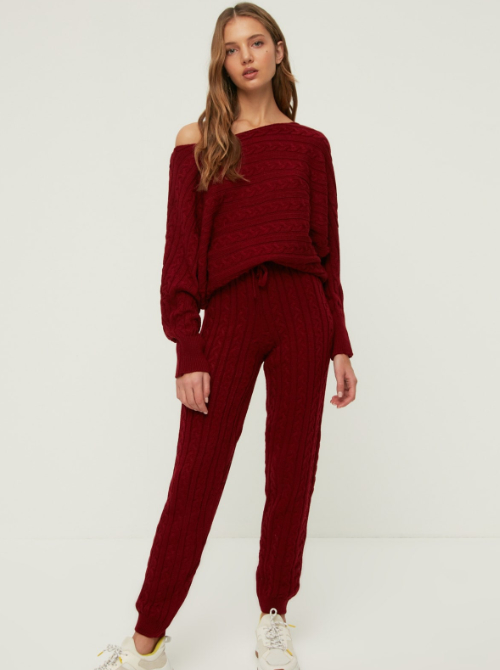 Set tricotat bluză - pantaloni Trendyol